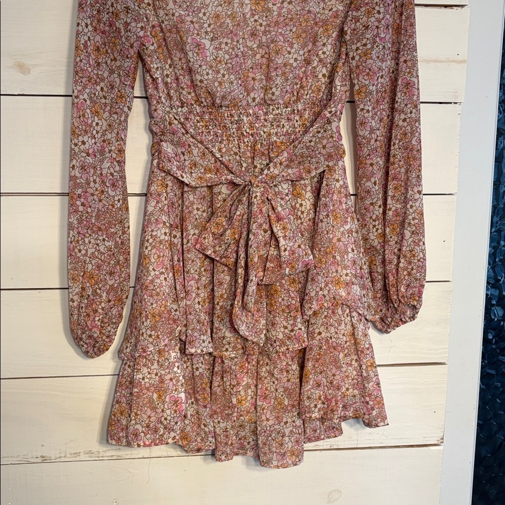 Floral Long Sleeve Dress - Picture 6 of 7